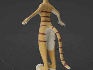 Aurora Anthro Cat Modelo 3D