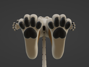 Aurora Anthro Cat Modelo 3D