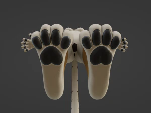 Aurora Anthro Cat 3D Model
