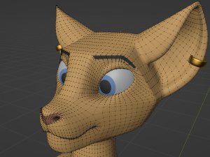 Aurora Anthro Cat Modelo 3D