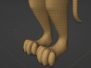 Aurora Anthro Cat 3D Model