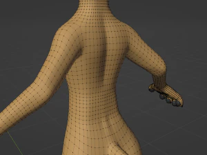Aurora Anthro Cat 3D Model