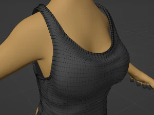 Aurora Anthro Cat 3D Model