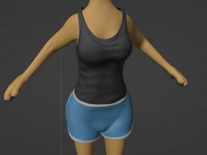 Aurora Anthro Cat 3D Model