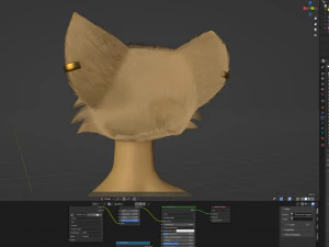 Aurora Anthro Cat 3D Model