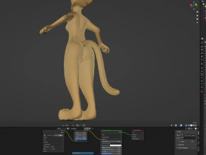 Aurora Anthro Cat 3D Model