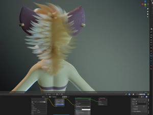 Aurora Anthro Cat 3D Model