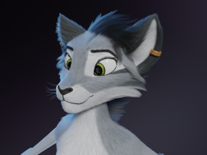 Darla Anthro Cat Modèle 3D