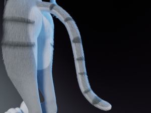 Darla Anthro Cat Modèle 3D