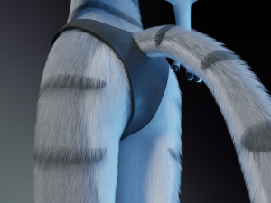 Darla Anthro Cat Modèle 3D