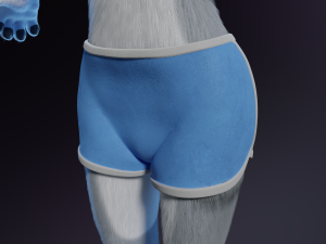 Darla Anthro Cat Modèle 3D
