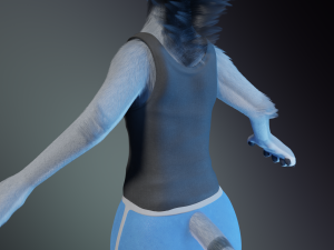 Darla Anthro Cat Modèle 3D