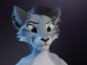Darla Anthro Cat Modèle 3D