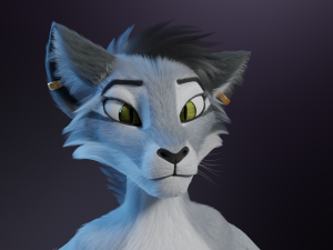 Darla Anthro Cat Modèle 3D