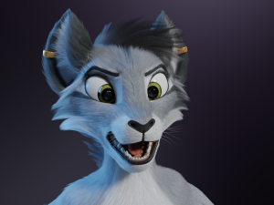 Darla Anthro Cat Modèle 3D