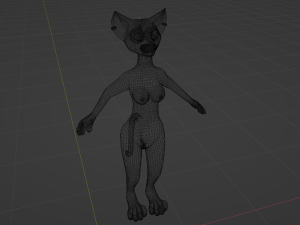 Darla Anthro Cat Modèle 3D