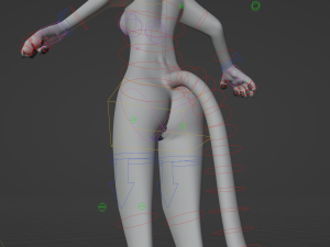Darla Anthro Cat Modèle 3D