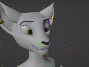 Darla Anthro Cat Modèle 3D