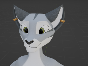 Darla Anthro Cat Modèle 3D