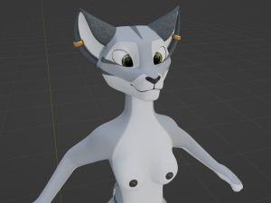 Darla Anthro Cat Modèle 3D