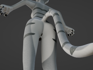 Darla Anthro Cat Modèle 3D