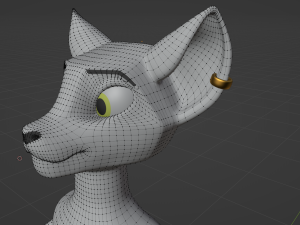 Darla Anthro Cat Modèle 3D