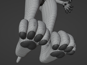 Darla Anthro Cat Modèle 3D