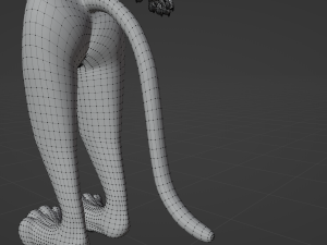 Darla Anthro Cat Modèle 3D