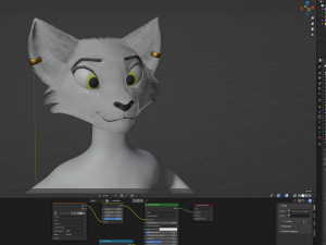 Darla Anthro Cat Modèle 3D