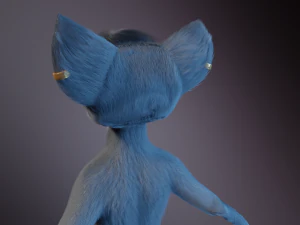 Yennifer Anthro Cat 3D Model