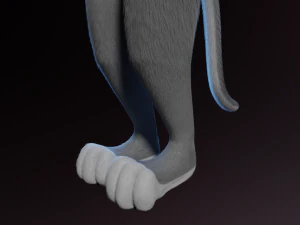 Yennifer Anthro Cat 3D Model