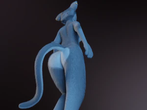 Yennifer Anthro Cat 3D Model