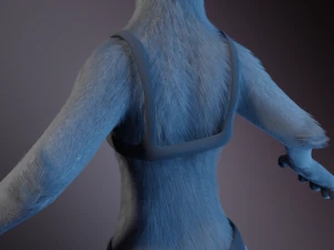 Yennifer Anthro Cat 3D Model