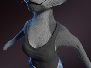 Yennifer Anthro Cat Modelo 3D
