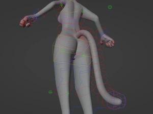 Yennifer Anthro Cat 3D Model