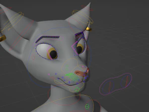 Yennifer Anthro Cat 3D Model