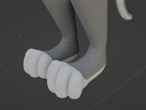 Yennifer Anthro Cat 3D Model