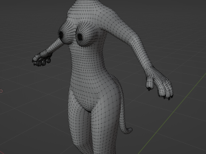 Yennifer Anthro Cat Modelo 3D