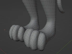 Yennifer Anthro Cat 3D Model