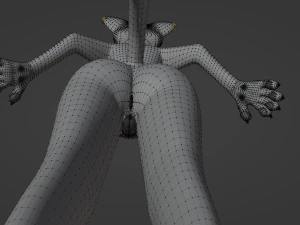 Yennifer Anthro Cat 3D Model