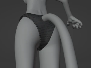 Yennifer Anthro Cat 3D Model