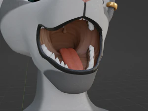Yennifer Anthro Cat 3D Model
