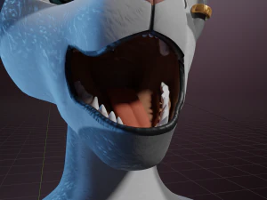 Yennifer Anthro Cat 3D Model