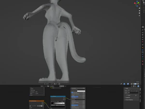 Yennifer Anthro Cat 3D Model
