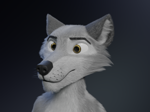 Chris Anthro Wolf 3D Model