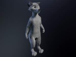 Chris Anthro Wolf 3D Model