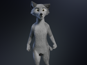 Chris Anthro Wolf 3D Model
