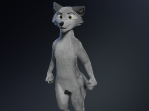 Chris Anthro Wolf 3D Model