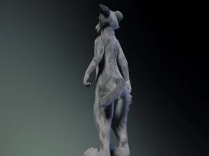 Chris Anthro Lupo Modello 3D