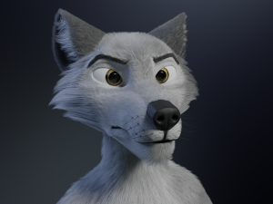 Chris Anthro Wolf 3D Model